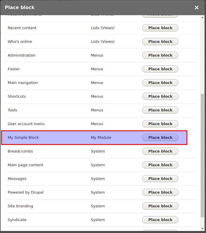 Block List