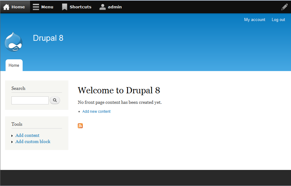 Portada página Drupal